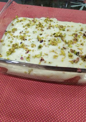 A picture of Aish El Saraya (Middle Eastern Dessert).