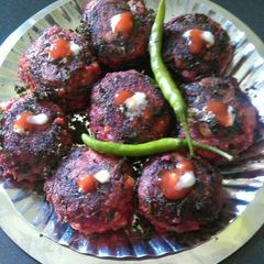 A picture of Vegetable cutlets.