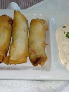 Foto de Rolinho de Massa Filo com Legumes