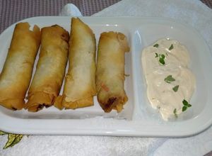 Foto de Rolinho de Massa Filo com Legumes