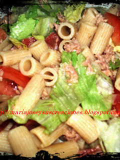 Una foto de Ensalada con macarrones integrales