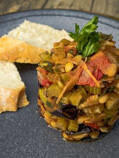 Caponata - vegetarische italienische Vorspeise Rezepthauptbild
