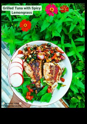 Foto resep Grilled Tuna with Spicy Lemongrass