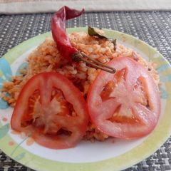A picture of Spicy tomato rice.