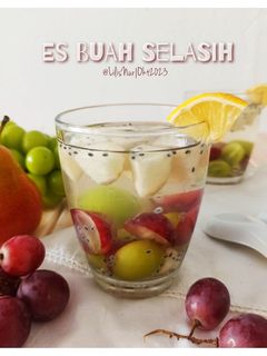 Foto resep Es Buah Selasih