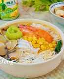 玉米海鮮豆腐麵