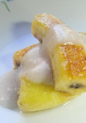 Foto resep Snack mpasi 11m + pisang bakar Fla santan