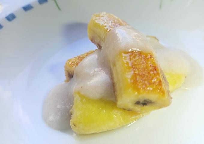 Cara bikin Snack mpasi 11m + pisang bakar Fla santan Cara bikin Snack mpasi 11m + pisang bakar Fla santan