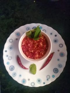 लहसुन लाल मिर्च चटनी (Lahsun lal mirch chutney recipe in Hindi) रेसिपी मुख्य फोटो