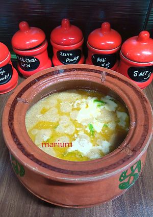 A picture of White cheese handi.