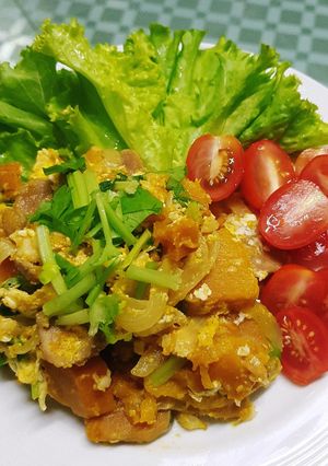 รูปของ ฟักทองผัดไข่