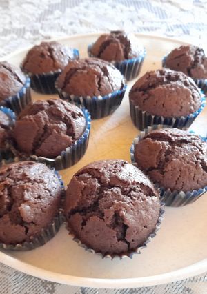Csokis nutellás muffin recept fotója