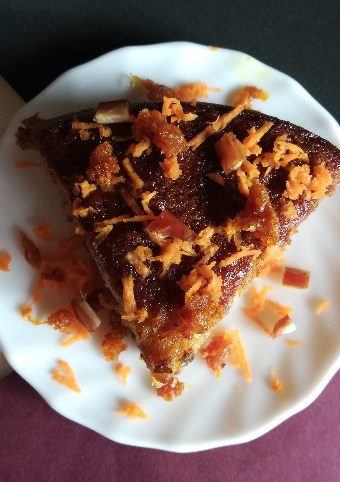 A picture of Dates and carrot cake.