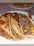 Tacos de carne y verduras
