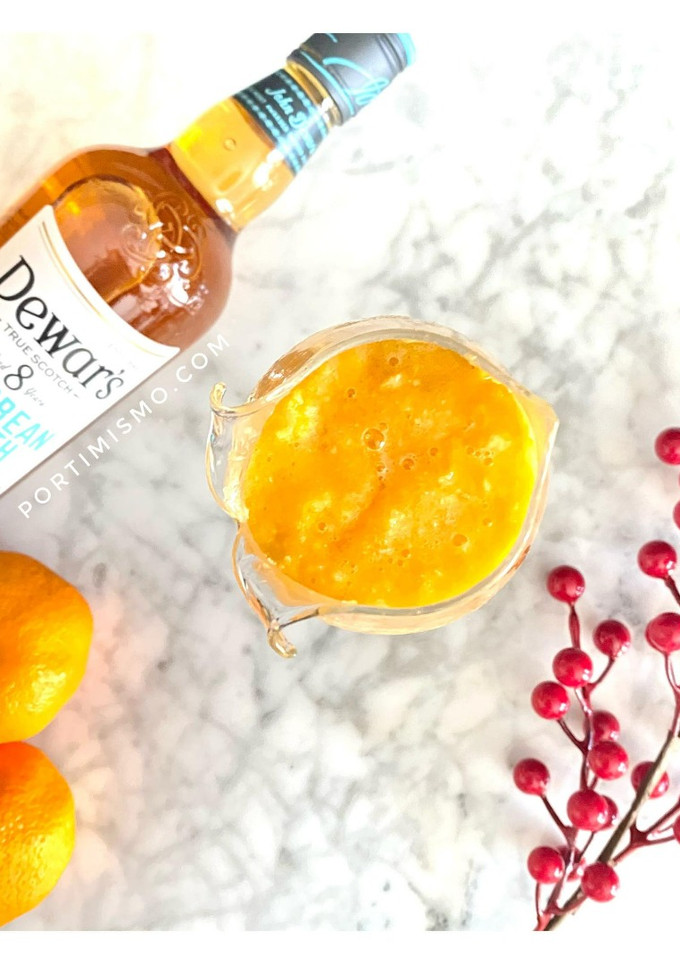 Una foto de Sorbete Navideño con Mandarina