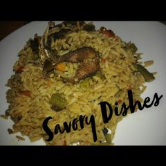 A picture of Jollof rice.