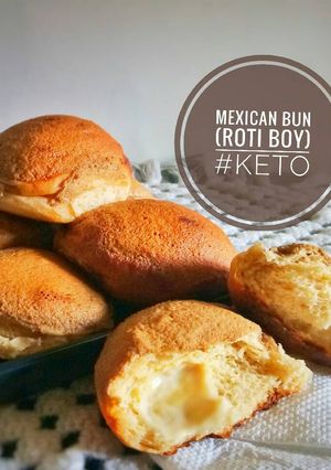 Foto resep Mexican Bun (Roti Boy) #Ketopad