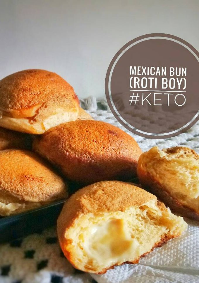 Foto resep Mexican Bun (Roti Boy) #Ketopad