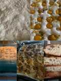 Focaccia con lievito madre e pomodorini gialli