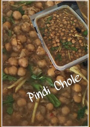 A picture of Pindi Chole.
