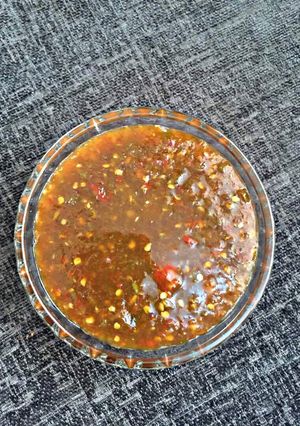 A picture of Homemade Sweet chili sauce.