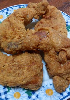 صورة لوصفة دجاج مقلي على طريقتي