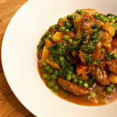 Navarin of Lamb with minted peas & Gremolata A picture of Navarin of Lamb with minted peas & Gremolata.