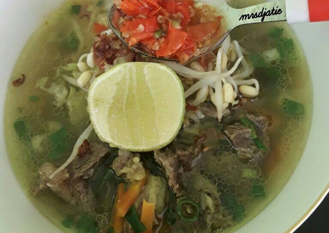 Soto Daging Simple Ala mrsdjatie