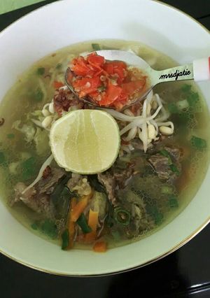 Foto resep Soto Daging Simple Ala mrsdjatie