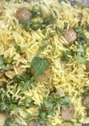 A picture of Protein rich biryani.