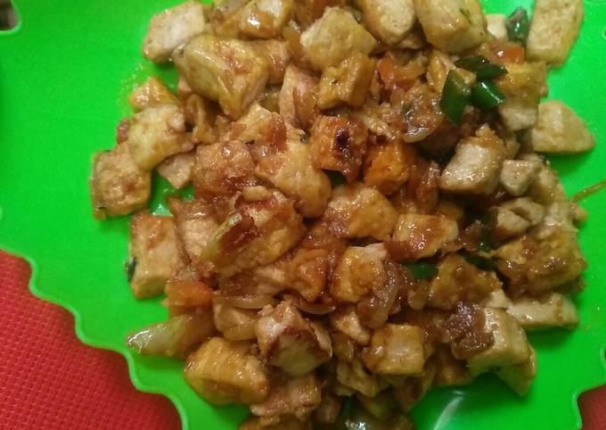 Orek Tahu Bumbu Uleg