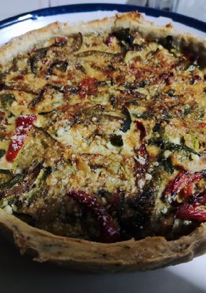 Una foto de Tarta zucchini y zapallitos