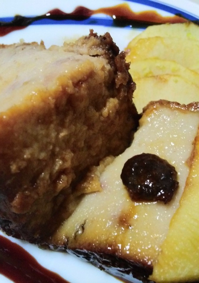 Una foto de Budín de pan, fruta, especias y frutos secos!!