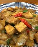 洋蔥燒豆腐