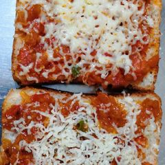 Cheese onion tomato Toast A picture of Cheese onion tomato Toast.
