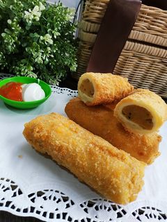 Foto resep Roti goreng sosis keju