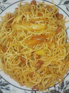 عکسی از دستور ماکارونی به سبک خودم