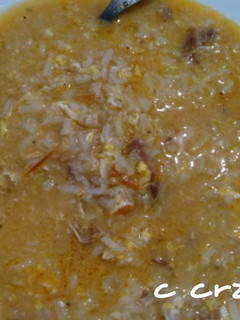 Una foto de Sopa de ajo con arroz