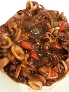 Foto resep Cumi Saos Padang Pedas