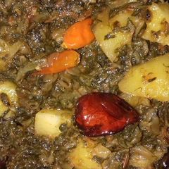Soya Palak Aalu #Cookpadapp #Sehri_Contest #5WeeksChallenges A picture of Soya Palak Aalu #Cookpadapp #Sehri_Contest #5WeeksChallenges.