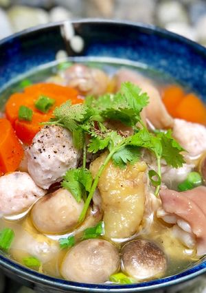 Hình của món Gà Nấu Bao Tử.