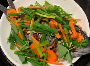 Hình của món Cá hấp xì dầu bao ngon.