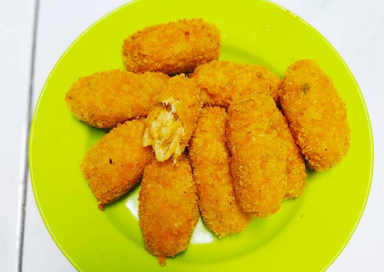 Cara Gampang Menyiapkan Kroket mie, Enak