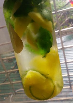 Hình của món Detox dứa chanh.
