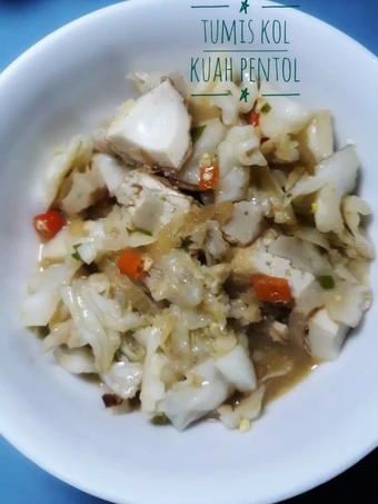 Langkah Gampang Membikin Resep #64 Tumis Kol Kuah Pentol yang Enak Banget Anti Ribet, Menggugah Selera