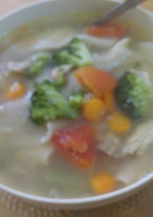 Foto resep Pangsit ayam sayur kuah enak..