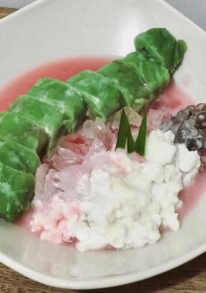 Foto resep Es Pisang Ijo Khas Makassar