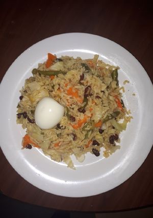 A picture of Vegetable rice.
