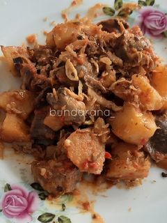 Foto resep 45.Balado kentang ati ampela
