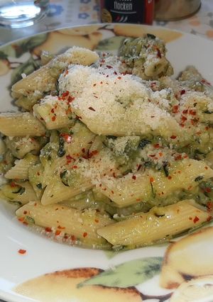 Foto di Penne senza glutine con crema di zucchine